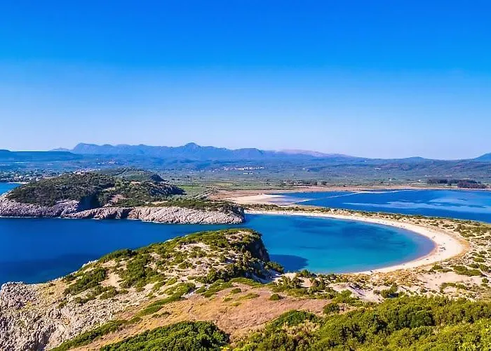 Sunset Retreat With Panoramic Sea Views Πύλος