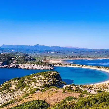 Sunset Retreat With Panoramic Sea Views Pylos